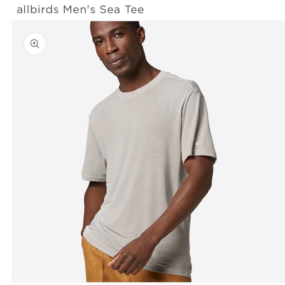Allbirds Men's Sea Tee - Light Gray